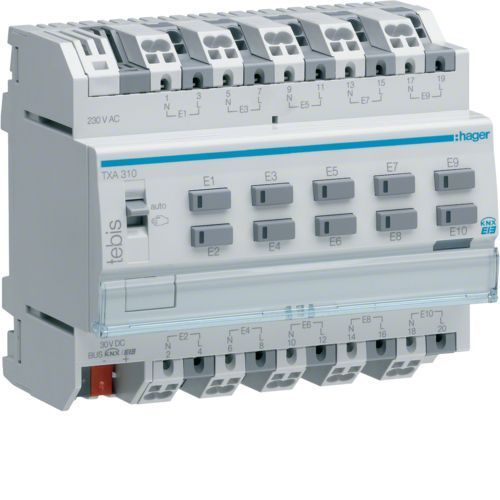 Module 10 Entres Modulaires 230v  Hager Txa310