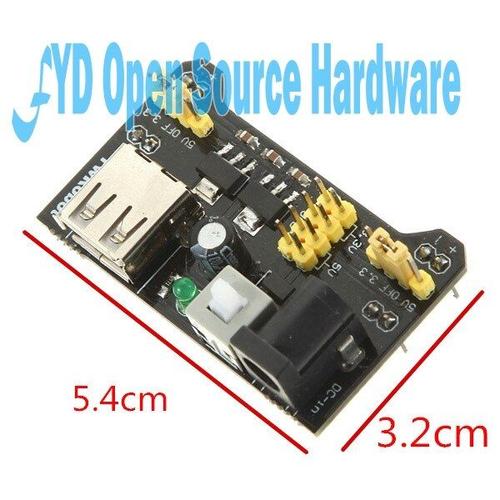 Module d'alimentation lectrique MB-102 V/5V pour panneau  pain sans soudure, 10 pices, MB102 platine de prototypage 3.3