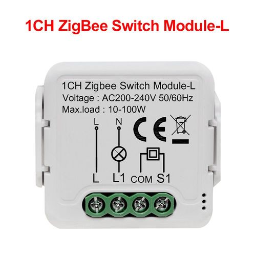 Module d'interrupteur intelligent Tuya ZigBee 3.0,aucun fil neutre requis,disjoncteur de lumire pour maison - 1-Gang-E553