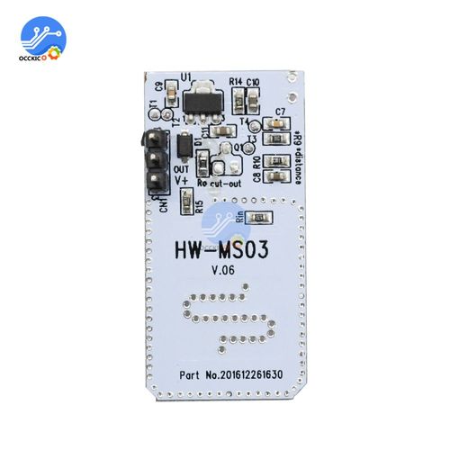 Module De Capteur De Mouvement Radar Haute Performance, Hw-Ms03 2.4ghz  5.8ghz, Module De Capteur De Radar  Micro-Ondes Pour Arduino