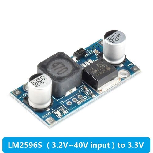 Module De Convertisseur Abaisseur 3a,Rgulateur De Tension Rglable,Dc Dc-Dc V 5v 12v 24v 30v Lm2596adj Lm2596s,Module D'alimentation lectrique,3.3 - Type 3.2v-40v To 3.3v