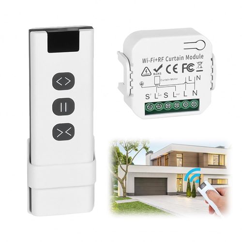 Module Interrupteur De Volet Roulant,Interrupteur Sans Fil Avec Tlcommande,Avec Module Wifi-Rf Pour Volets Roulants Et,Stores Et Auvents,Interrupteur Intelligent Multifonction