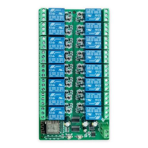 Module Relais 16 Canaux Wifi Esp8266, Carte De Dveloppement Esp-12f, Alimentation, Module Relais 16 Voies, Mode D'alimentation