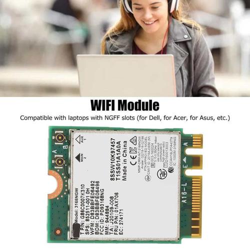 Module sans fil 3168NGW AC NGFF M.2 2.4G 5G double frquence 600Mbps BT 4.2, carte rseau WIFI, offre spciale