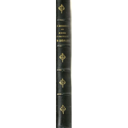 Moeurs Et Pratique Des Demons Et Des Esprits Visiteurs Du Spiritisme Ancien Et Moderne   de CHEVALIER GOUGENOT DES MOUSSEAUX  Format Cuir 