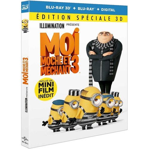 Moi, Moche Et Mchant 3 - dition Spciale 3d - Blu-Ray 3d + Blu-Ray + Digital de Kyle Balda