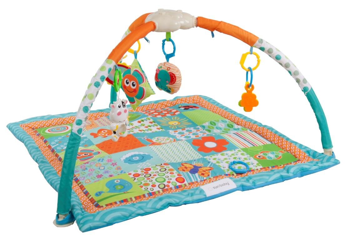 Molly Tapis D Eveil Interactif Bebe Des La Naissance Arche D Eveil Jouets Amovibles Et Musique Design Moderne Et Tissu Doux Multicolore Rakuten