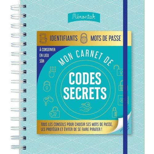Mon Carnet De Codes Secrets    Format Grand Format 
