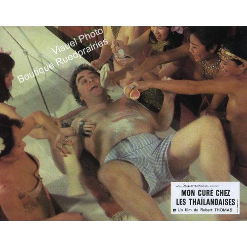 Mon Cur Chez Les Thalandaises : Jeu De 8 Photos D'exploitation Cinmatographique - Format 21x27 Cm - De Robert Thomas Avec Maurice Risch, Marion Game, Jacques Balutin, Daniel Prvost - 1983