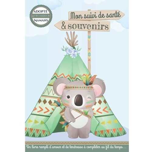 Mon Suivi De Sant Et Souvenirs: Carnet Tout En Un - Carnet De Sant Bb Et Livre De Souvenirs Enfance - Cadeau Idal Pour Futur Parent - 92 Pages Couleur Avec Bonus   de de lune, O?Clair  Format Broch 