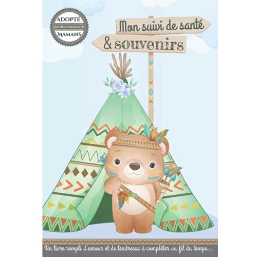 Mon Suivi De Sant Et Souvenirs: Carnet Tout En Un - Carnet De Sant Bb Et Livre De Souvenirs Enfance - Cadeau Idal Pour Futur Parent - 92 Pages Couleur Avec Bonus   de de lune, O?Clair  Format Broch 