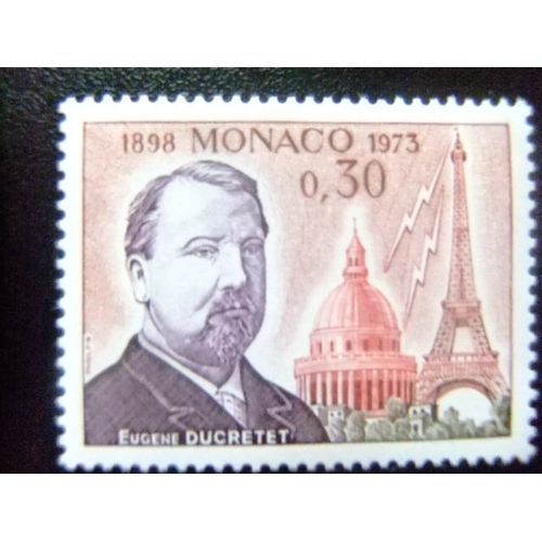 Monaco 1973 Dme Des Invalides Et Tour Eiffel Yvert N 921 ** Mnh
