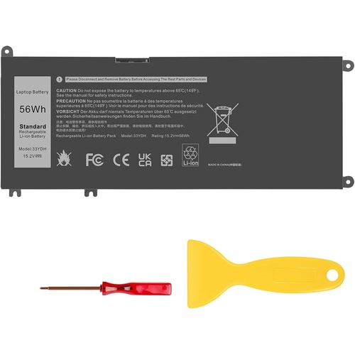 MONDODIGITALE-56Wh 15,2 V 33Ydh Batterie Pour Ordinateur Portable Dell Inspiron 17 7000 15 7577 17 7773 17 7778 17 7779 2In1 17 7786 Series 33Ydh Pvht1 W7Nkd 81Pf3 081Pf3P30E P30E001 Dncwscb6106B