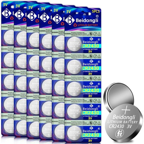 Mondodigitale-Cr2430 Lot De 30 Piles Bouton Au Lithium 3 V (2430-30)