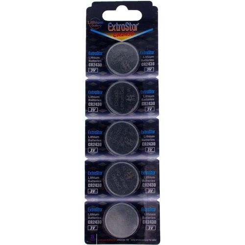 Mondodigitale-Cr2430 Lot De 5 Piles Bouton Lithium 3 V