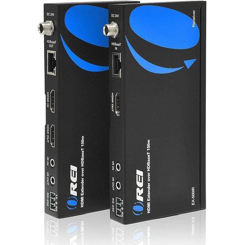 Mondodigitale-Hdbaset Rallonge Hdmi 1080P Sur Cble Ethernet Lan Cat5E/6 Jusqu' 150 M, Prend En Charge Hdcp 1.4, Ir Bidirectionnel, Boucle Hdmi, Rs-232, Poc, Hdmi Balun (Ex-500Ir)