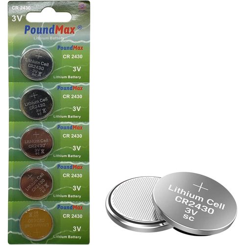 Mondodigitale-Lithium Cr2430 Piles Bouton,3v | 1x Blister De 5