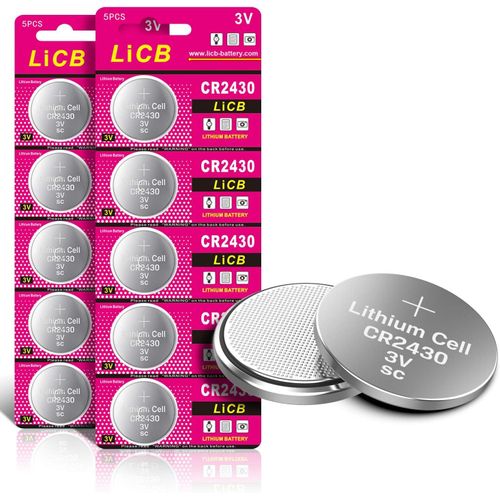 Mondodigitale-Lot De 10 Piles Cr2430 Lithium 3v