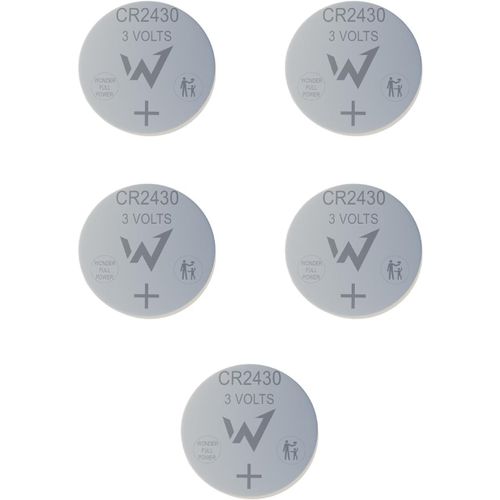 Mondodigitale-Onder Full Energy-Piles Boutons Cr2430 Lithium 3v Longue Dure-Pack De 5 Piles-Emballage Scuris-Idales Pour Les Petits Appareils lectronique.