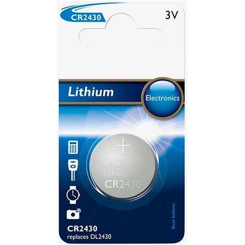 Mondodigitale-Pile Cr2430 Au Lithium Sous Blister (1 Pice) De 3 V,Idale Pour Les Appareils lectroniques,Offre Une Longue Dure De Vie Et Des Performances Fiables. Parfaite Pour Les Montres,Les