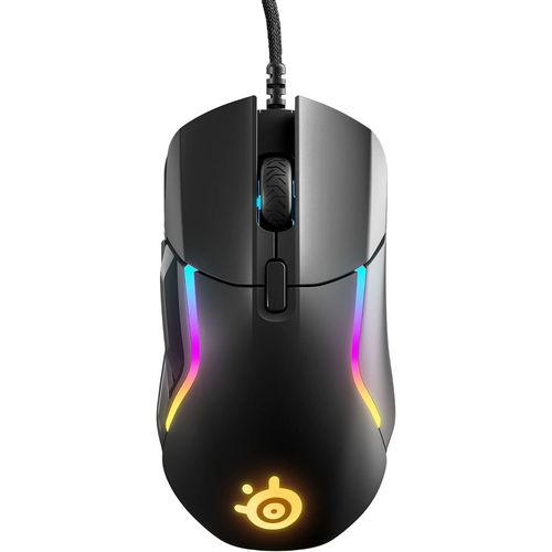 MONDODIGITALE-Rival 5 - Souris De Jeu  Fps, Moba, Mmo, Battle Royale  Capteur Optique Truemove Air 18 000 Cpi  9 Boutons Programmables  Poids Comptitif 85 G, Noire