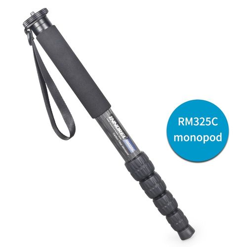 Monopode RM325C - Monopode professionnel en Fiber de carbone, pour Canon, Nikon, Sony, appareil photo DSLR, camscope vido, support de photographie  5 sections