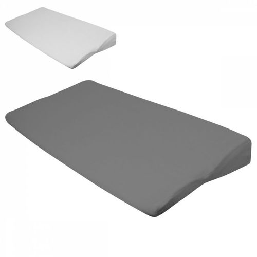 Monsieur Bb - Lot De 2 Draps Housse 100% Coton Pour Plan Inclin - 70 Cm De Large - Gris