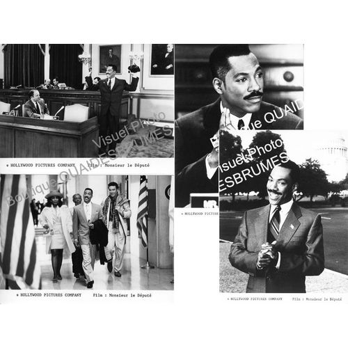 Monsieur Le Dput (The Distinguished Gentleman):Jeu De 4 Photos Argentiques D'exploitation Cinmatographique -Format 13x17,5 Cm -De Jonathan Lynn Avec Eddie Murphy, Lane Smith, Sheryl Lee Ralph -1992