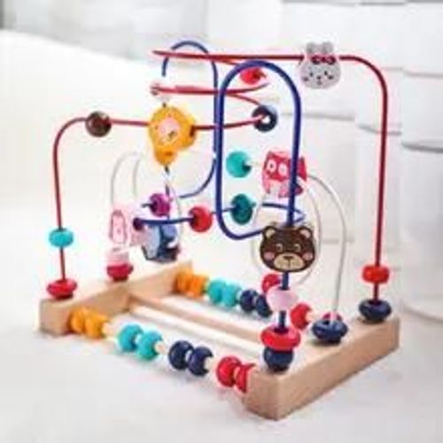 Montessori-Jouets En Bois Pour Bbs, Montagnes Russes, Labyrinthe De Perles, Apprenticumbria Prcoce Des Tout-Petits, Puzzle Dos, Jouet Mathmatique Pour Enfants, 2024-3 Wire Bead Wrapping