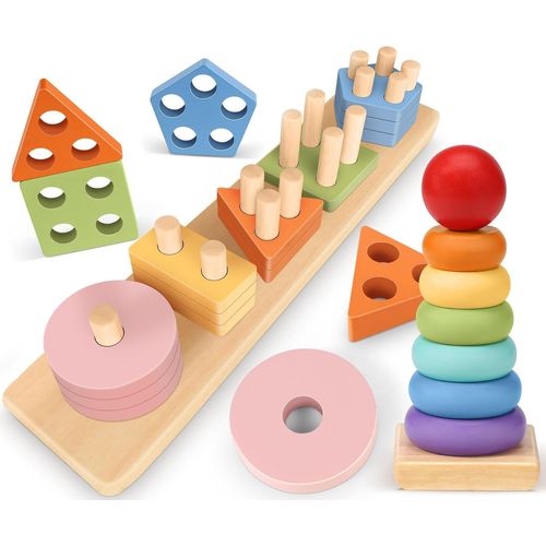 Montessori Jouets Enfant 1 2 3 Ans - Jouet  Empiler Et de Tri Bebe 1 an