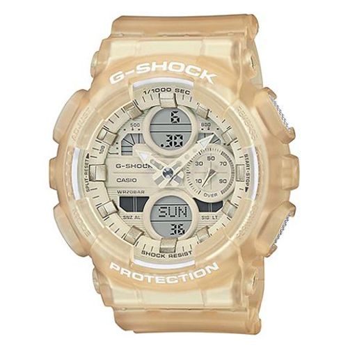 Casio Montre Beige Analogique - Digital Femmes G-Shock Gma-S140nc-7aer