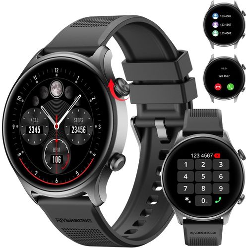 Montre ConnectE Homme Femme Avec Appel Bluetooth, Pour Android/Ios, 1,52