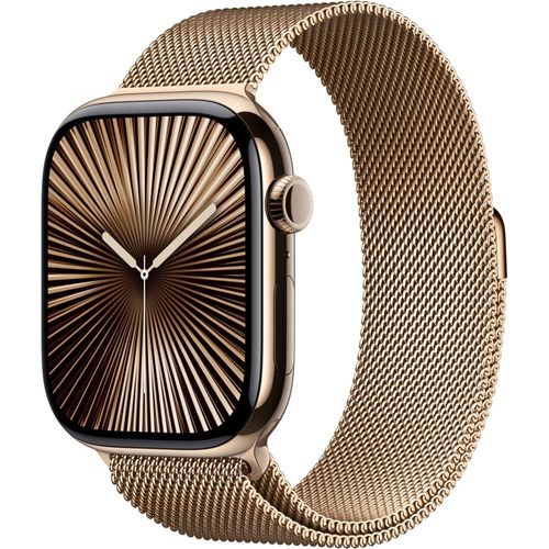 Apple Watch Series 10 Gps + Cellular - Botier Titane 46 Mm Finition Or - Taille S/M