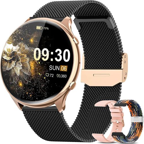 Montre Connecte Femme Avec Appel Bluetooth, cran Tactile Tft Hd 1,39