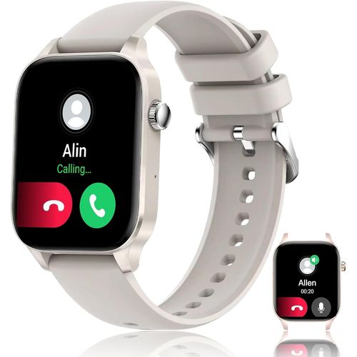 Montre Connecte Femme Homme, 1.8 Smartwatch, Podometre/Frquence Cardiaque/Sommeil/Spo2, 100+ Modes Sportifs, Montre Intelligente Pour Android Ios[H508]