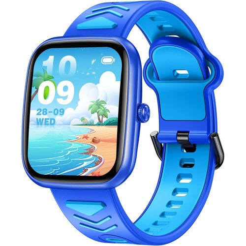 Montre Connecte Pour Enfant Fille Garcon Smart Watch Avec Appel Bluetooth Tracker D'activit Bracelet Intelligent Avec Podometre Moniteur Sommeil Rveil Au Poignet Smartwatch Compatible Android Ios