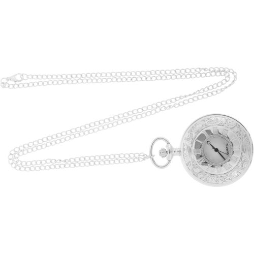 Montre De Poche  chelle Romaine Montre Numrique Boucle Montre Gousset Ancienne Montres Pour Hommes Trousse Les Hommes Regardent Montre De Poche Dcorative Plastique Silver