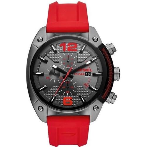 Montre Diesel En Silicone Rouge