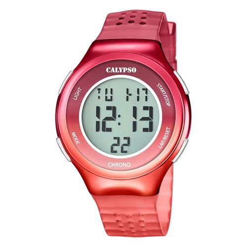 Montre Femme Calypso Caoutchouc Rouge Montre-Bracelet Numrique Calypso Uk5841/5