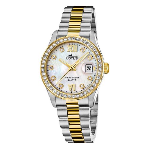 Montre Femme Lotus Acier Inoxydable Argent Or Montre-Bracelet Lotus Classic Ul18978/1