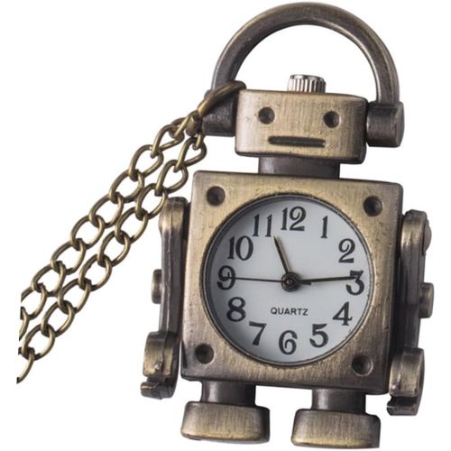 Montre Gousset Ancienne Montre De Poche Robot Rtro Collier Porte-Cls Accessoire Mode Robot Accessoire Robot Chic Chane De Montre De Poche Robot Montre De Poche En Mtal Alliage