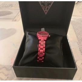 Montre guess femme online rouge