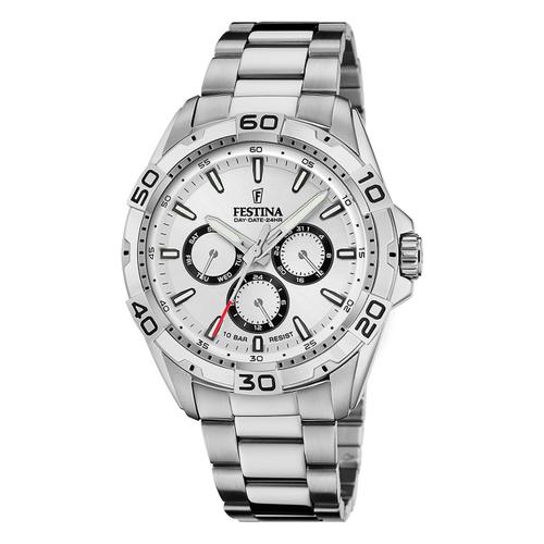 Montre Homme Festina Acier Inoxydable Argent Montre-Bracelet Multifonction Festina Uf20623/1