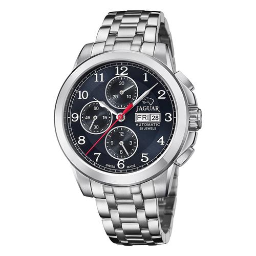 Montre Homme Jaguar Acier Inoxydable Argent Jaguar Montre Bracelet Le Chronographe Uj978/3