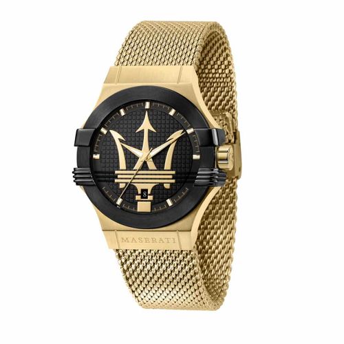 Montre Homme Maserati En Acier Jaune