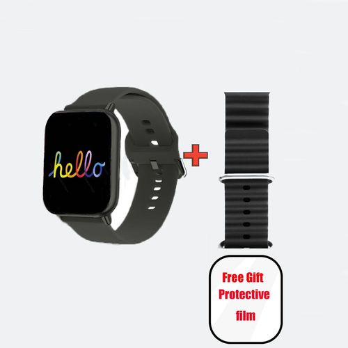 Montre Intelligente Srie 10 Pour Hommes Et Femmes,Hello Plum,H15 Pro,Amoled,1 Go,Message,Chatgpt,Musique Locale,Photo,Ablum,Android,Ios - Type Black-Bgj