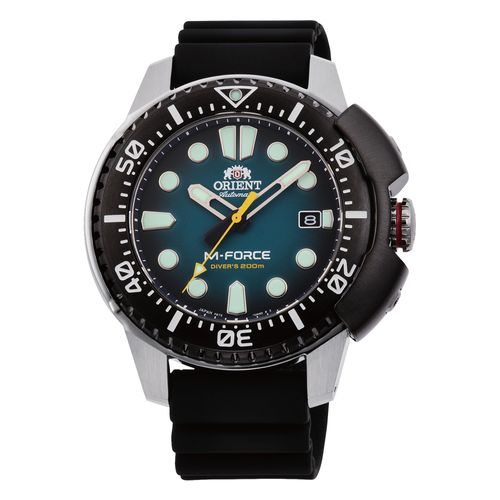 Montre Orient Sports Ra-Ac0l04l00b - Analogique Automatique Pour Homme En Silicone