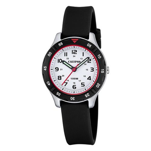 Montre Pour Enfants Calypso En Caoutchouc Noir Montre-Bracelet Junior Calypso Uk5847/1