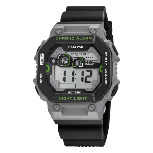 Montre Pour Homme Calypso En Caoutchouc Noir Montre-Bracelet Numrique Calypso Uk5840/3