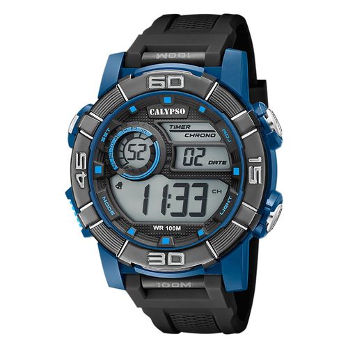 Montre Pour Hommes Calypso En Plastique Noir Montre-Bracelet Numrique Calypso Uk5818/3